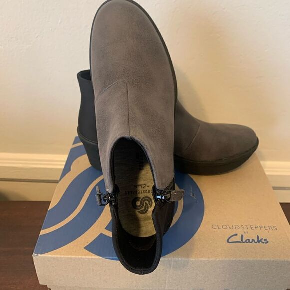 Clarks step rose up lightweight leather ankle boot size 6 new in box - Picture 3 of 9